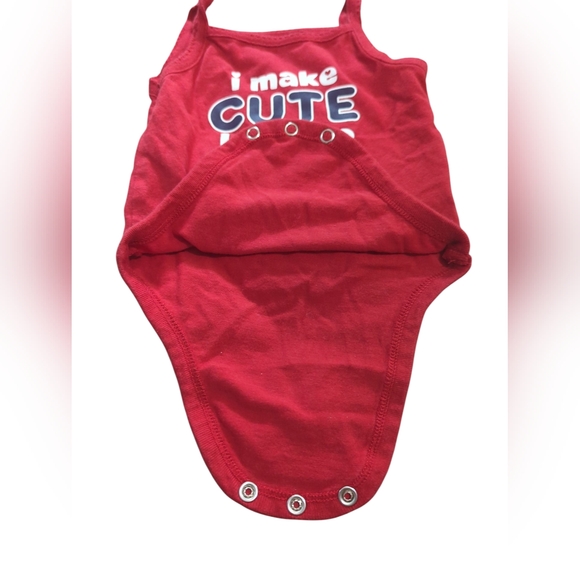 Garanimals Red I Make Cute Look So Easy Bodysuit Size 0-3 Months. - Picture 3 of 4